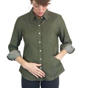 Olive Button Down Shirt